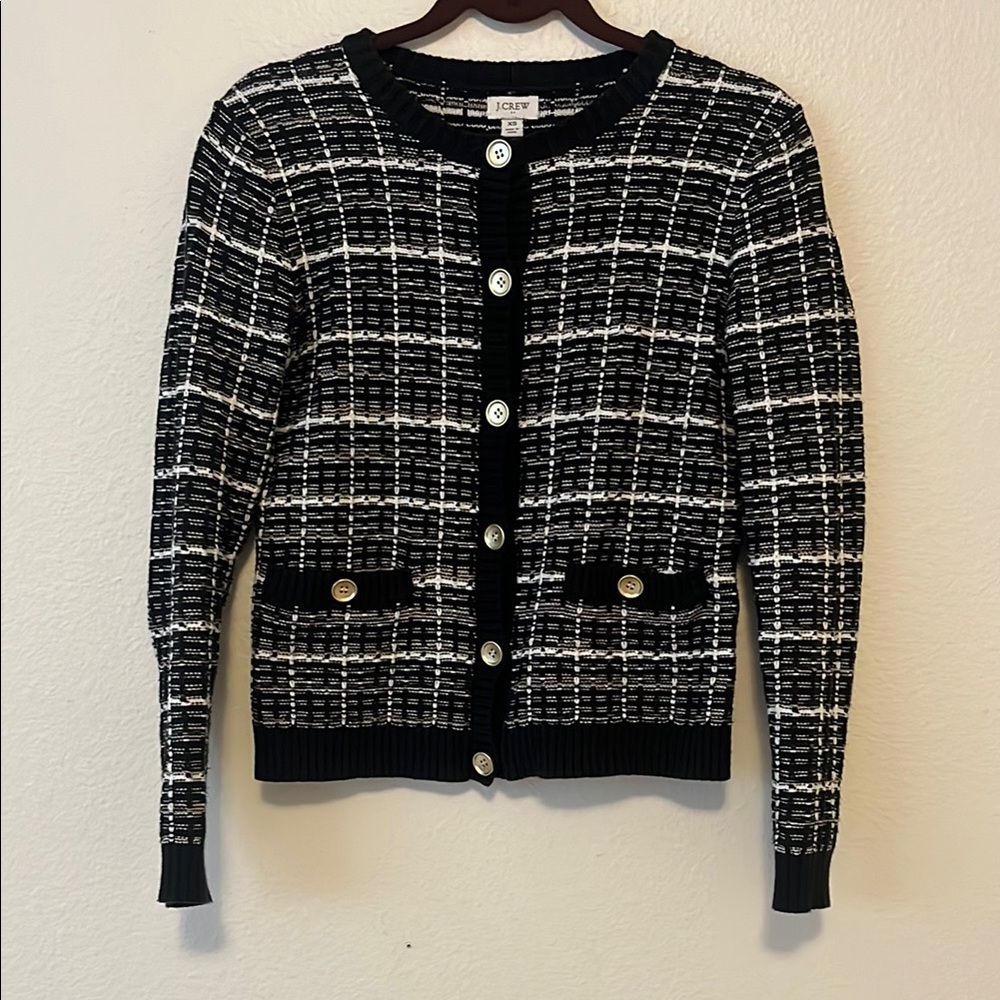 J. Crew Tweed Lady cardigan sweater